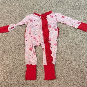 Pink and Red Kids One Piece